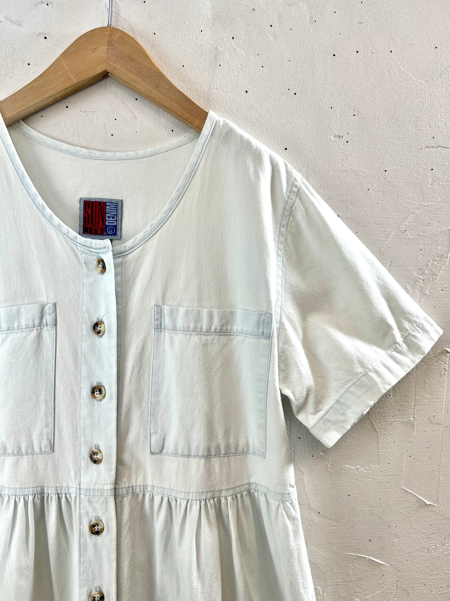 Vintage Denim Over Dress 〜SUN BELT〜 MADE IN USA [F30568]