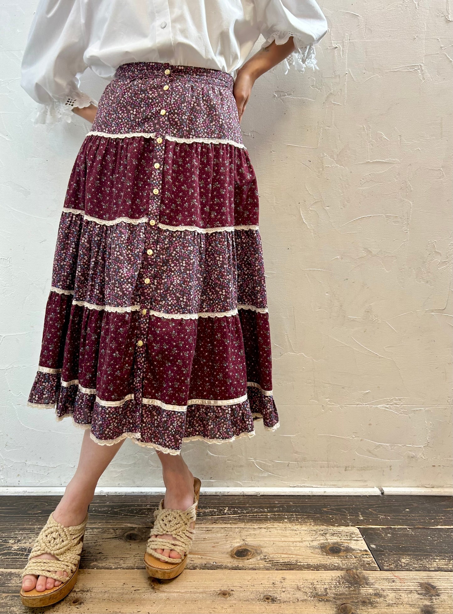 Vintage Tiered Skirt [G28004]