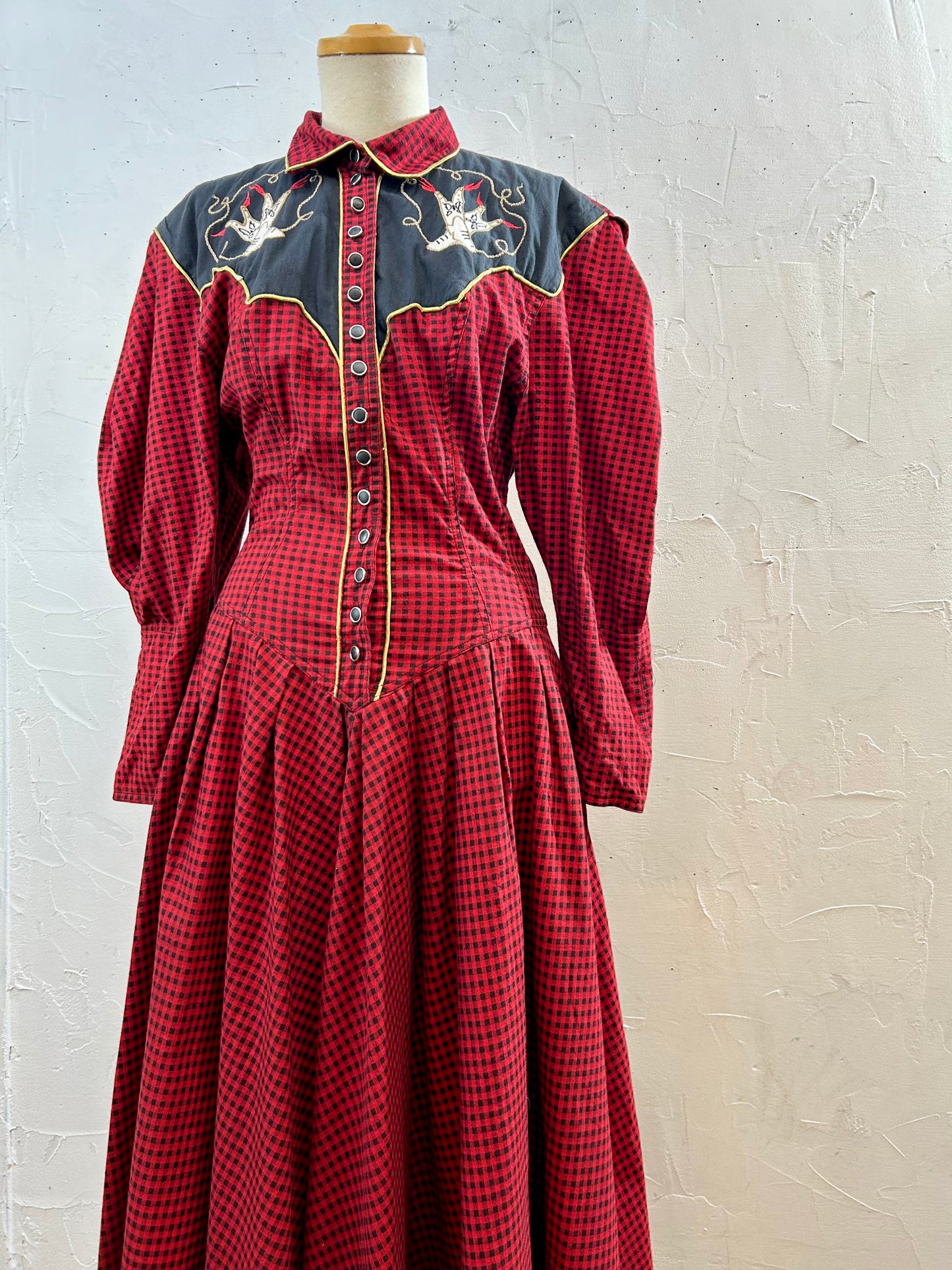Vintage Dress MADE IN USA [J28612]