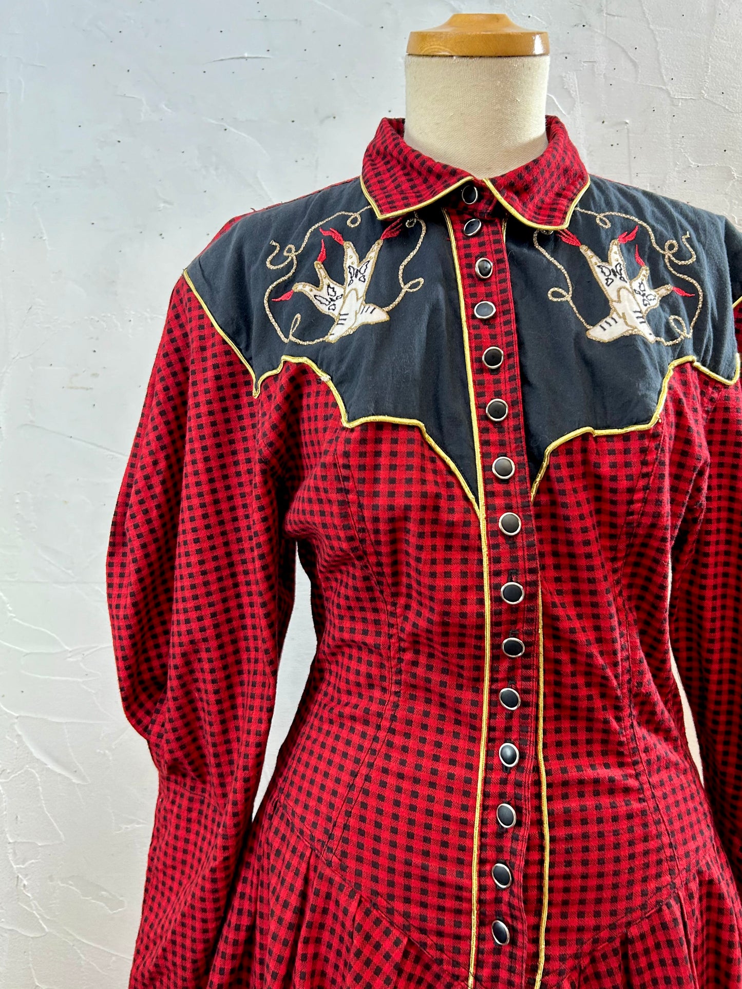 Vintage Dress MADE IN USA [J28612]