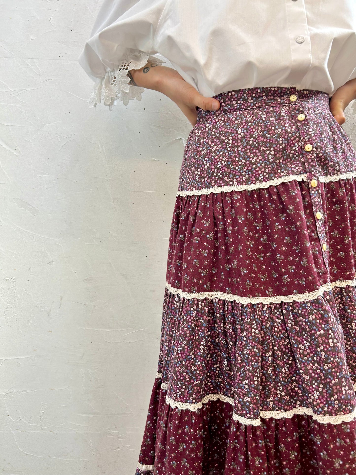 Vintage Tiered Skirt [G28004]