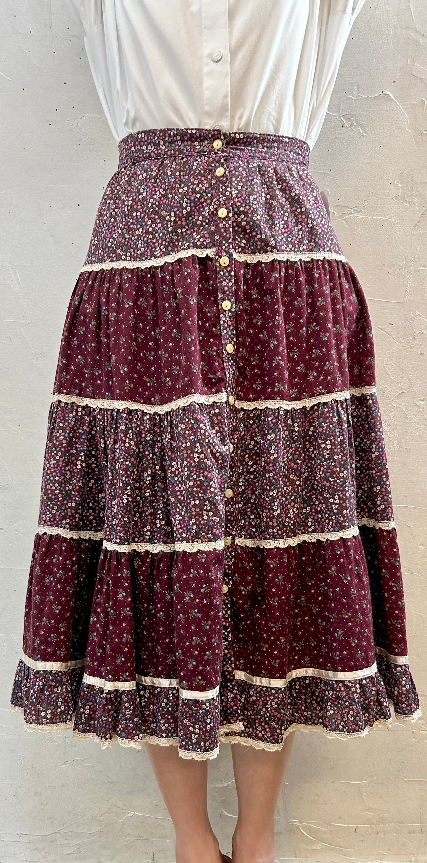 Vintage Tiered Skirt [G28004]