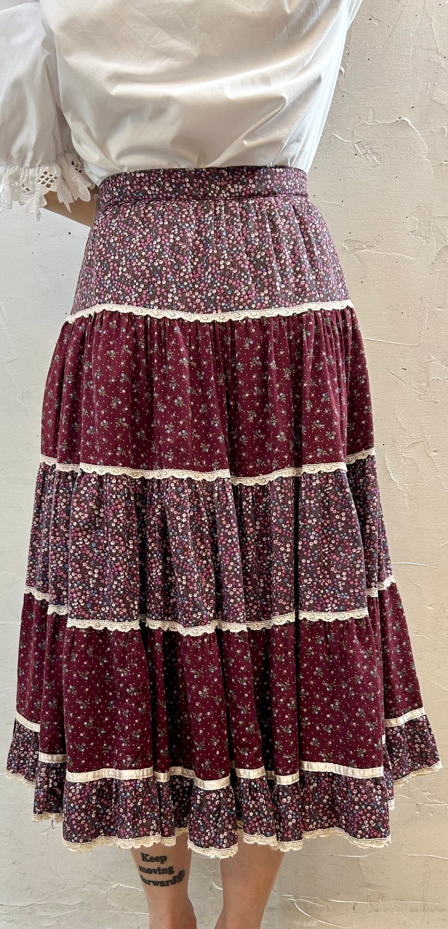 Vintage Tiered Skirt [G28004]