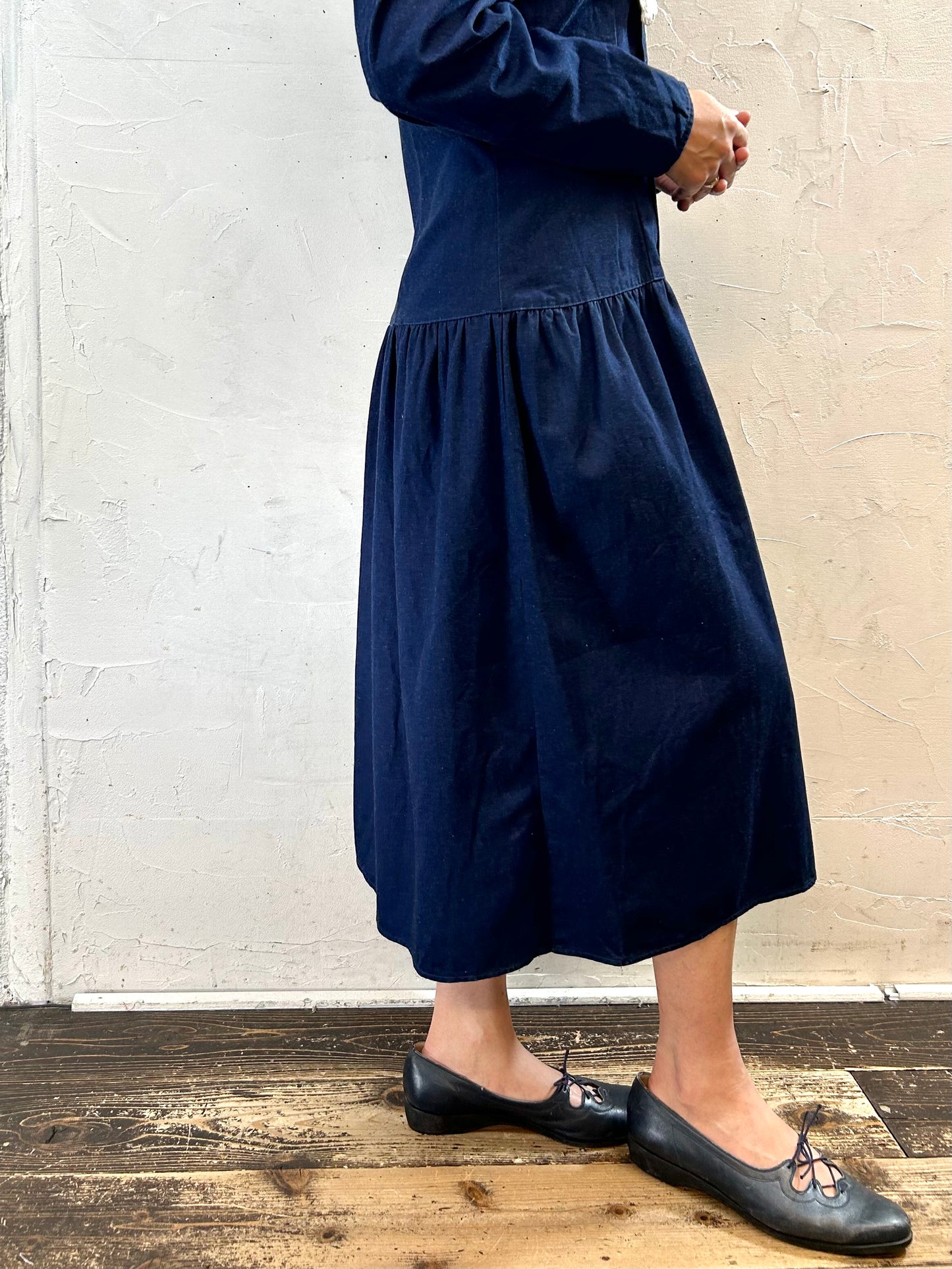 Vintage denim Dress MADE IN USA [H28203]