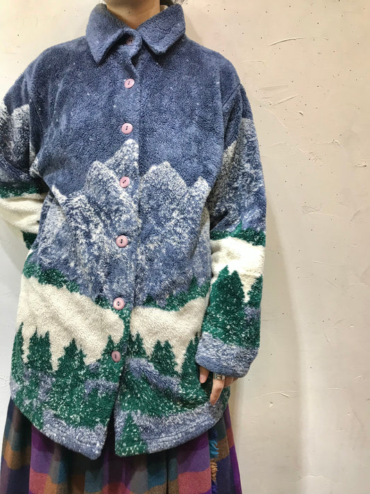 Vintage Boa Jacket MADE IN USA [A25939]