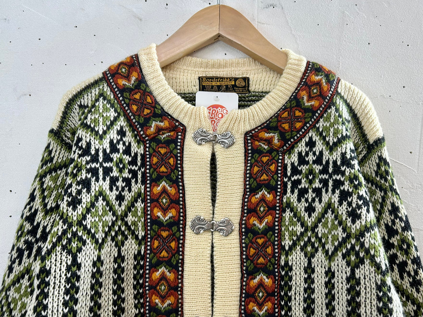 Vintage Nordic Knit Cardigan  MADE IN NORWAY [A29290]