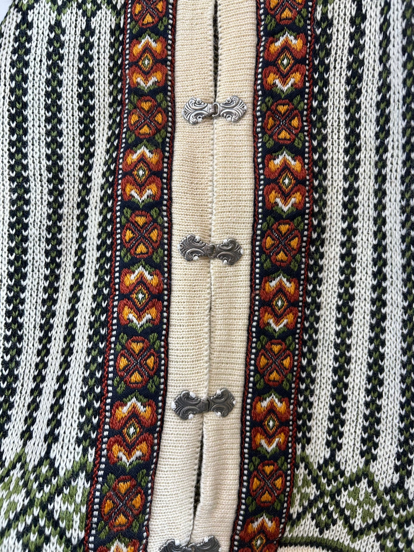 Vintage Nordic Knit Cardigan  MADE IN NORWAY [A29290]