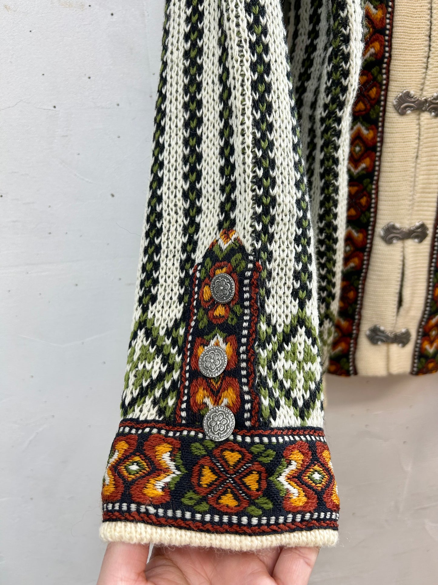 Vintage Nordic Knit Cardigan  MADE IN NORWAY [A29290]