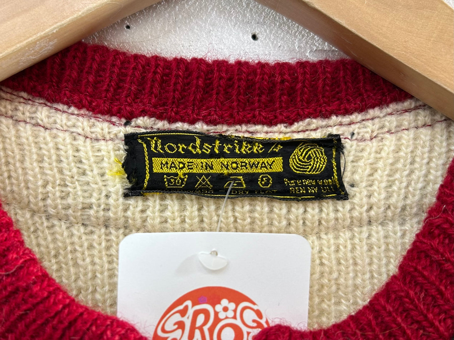 Vintage Nordic Knit Cardigan  MADE IN NORWAY [A29288]