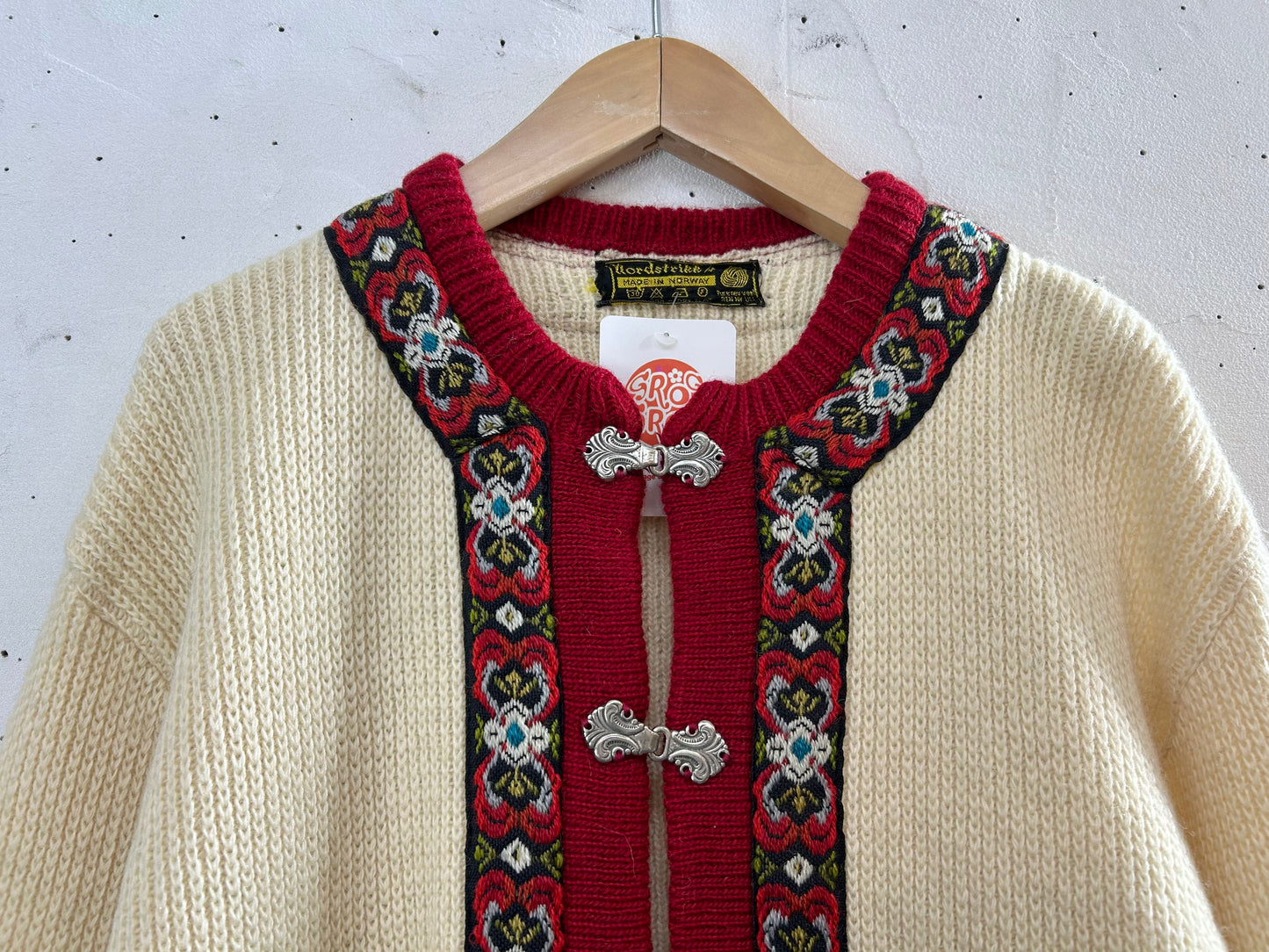 Vintage Nordic Knit Cardigan  MADE IN NORWAY [A29288]