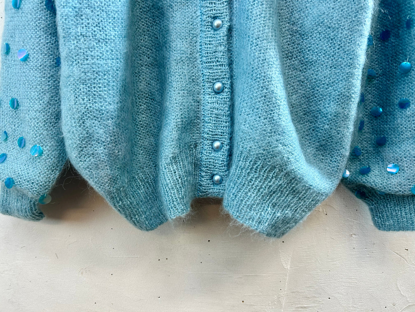 Vintage Mohair Knit Cardigan [J28615]