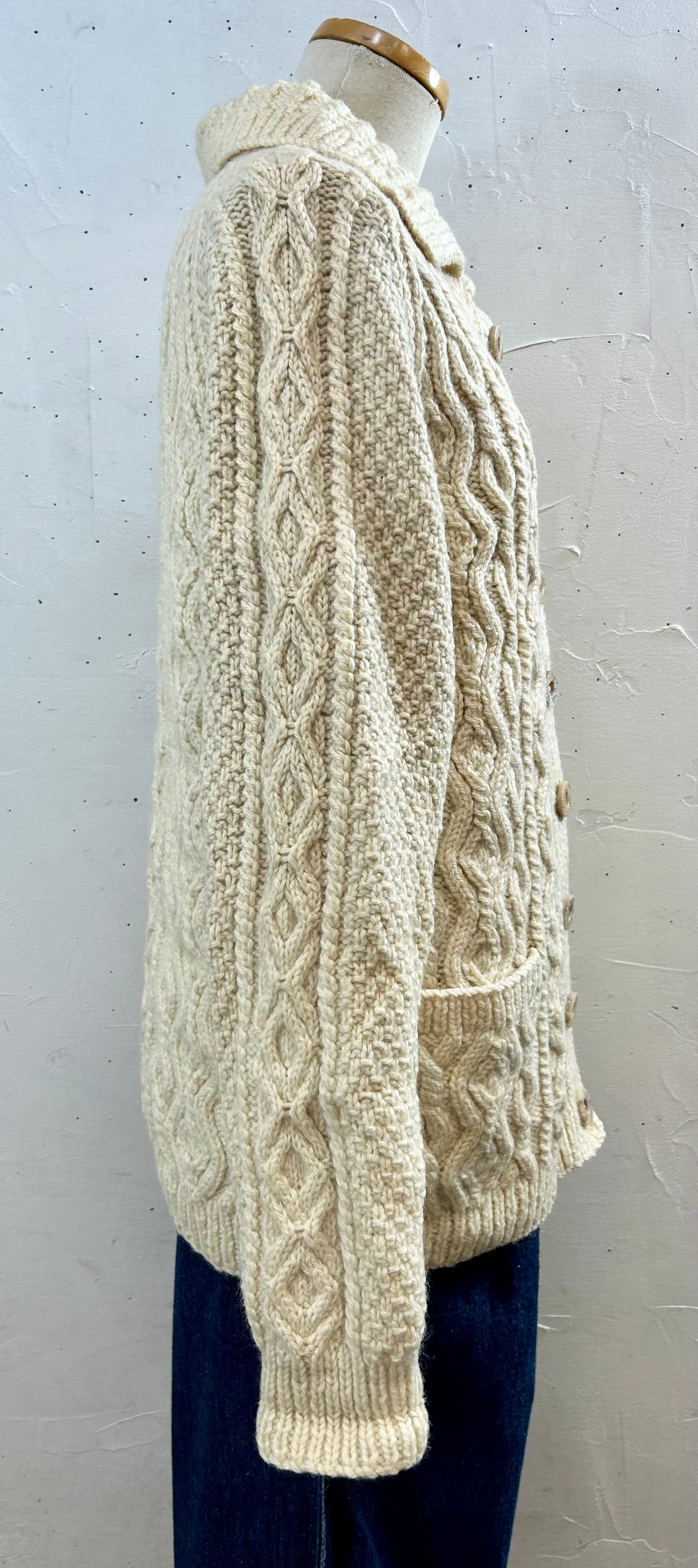 Vintage Aran Knit Cardigan [K28833]