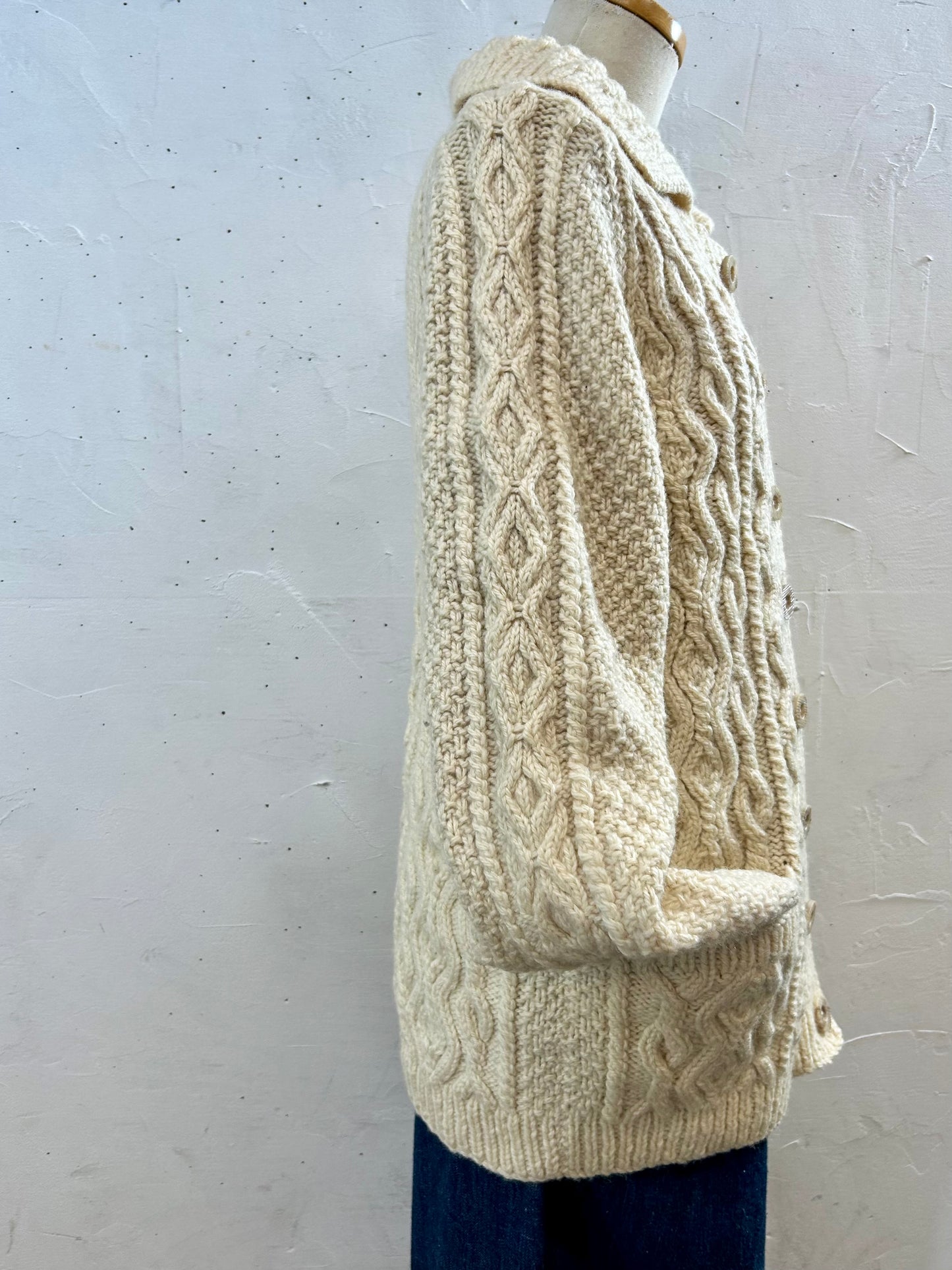 Vintage Aran Knit Cardigan [K28833]