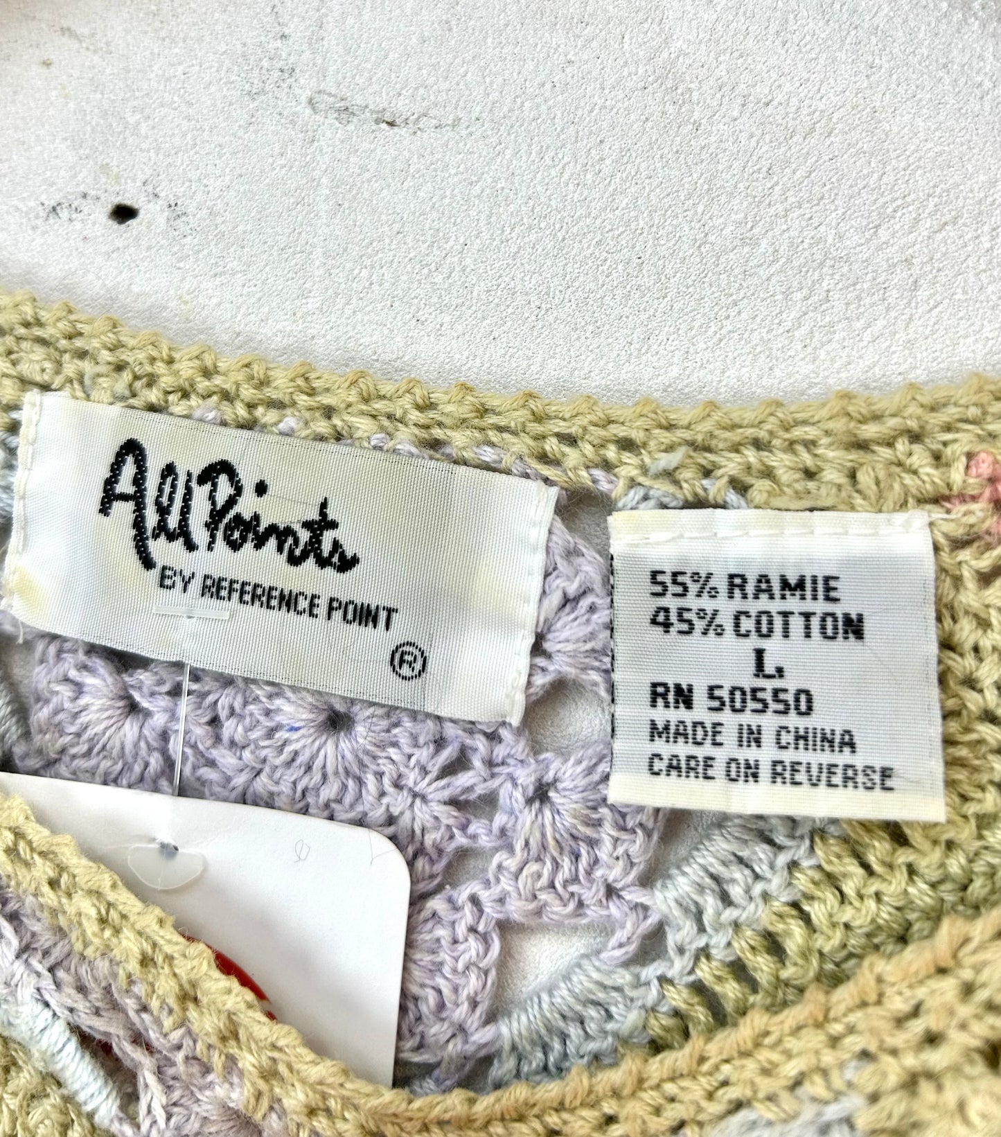 Vintage Granny Square Knit  [B29502]