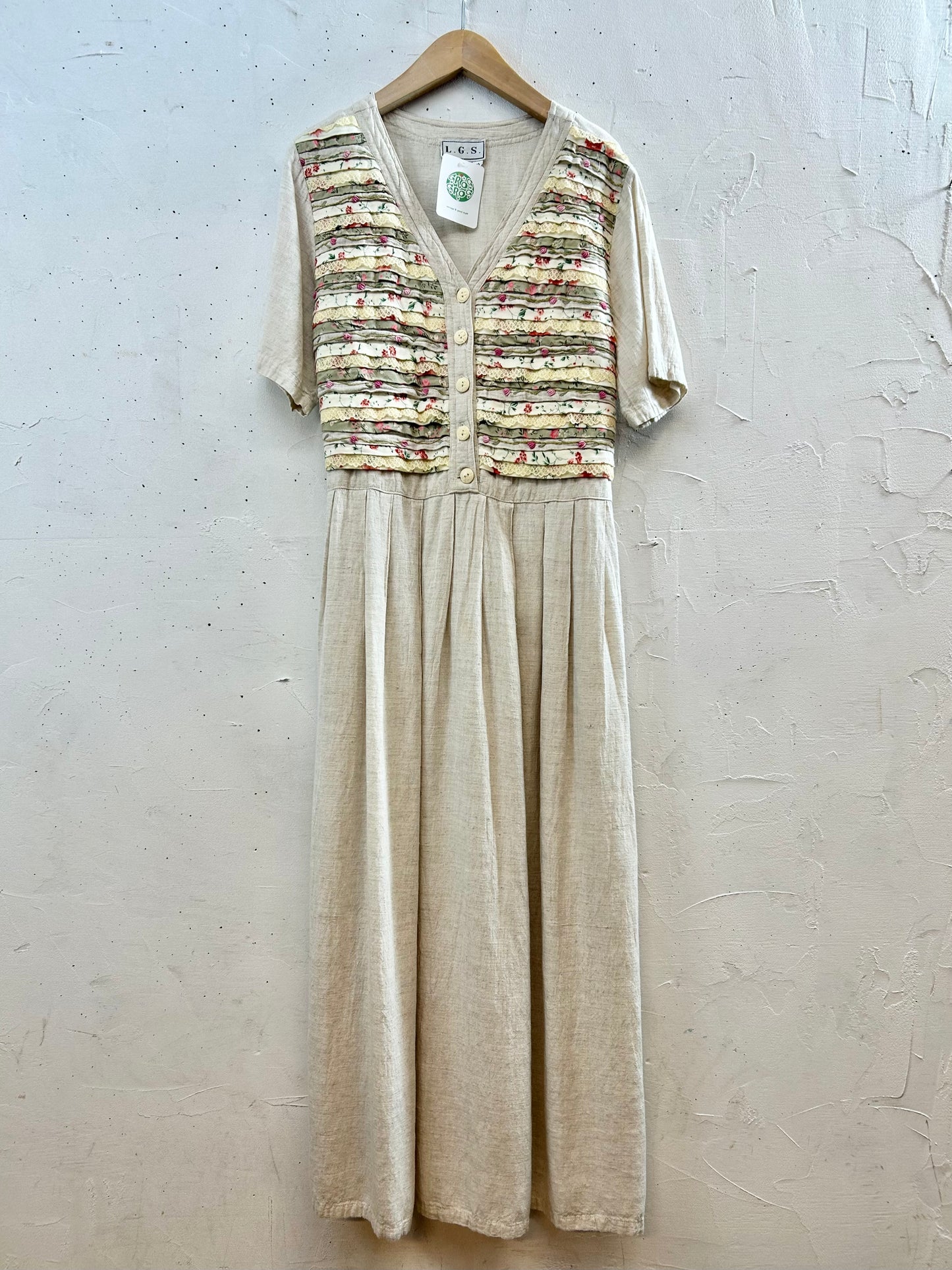 Vintage Indian Rayon Dress [E30139]