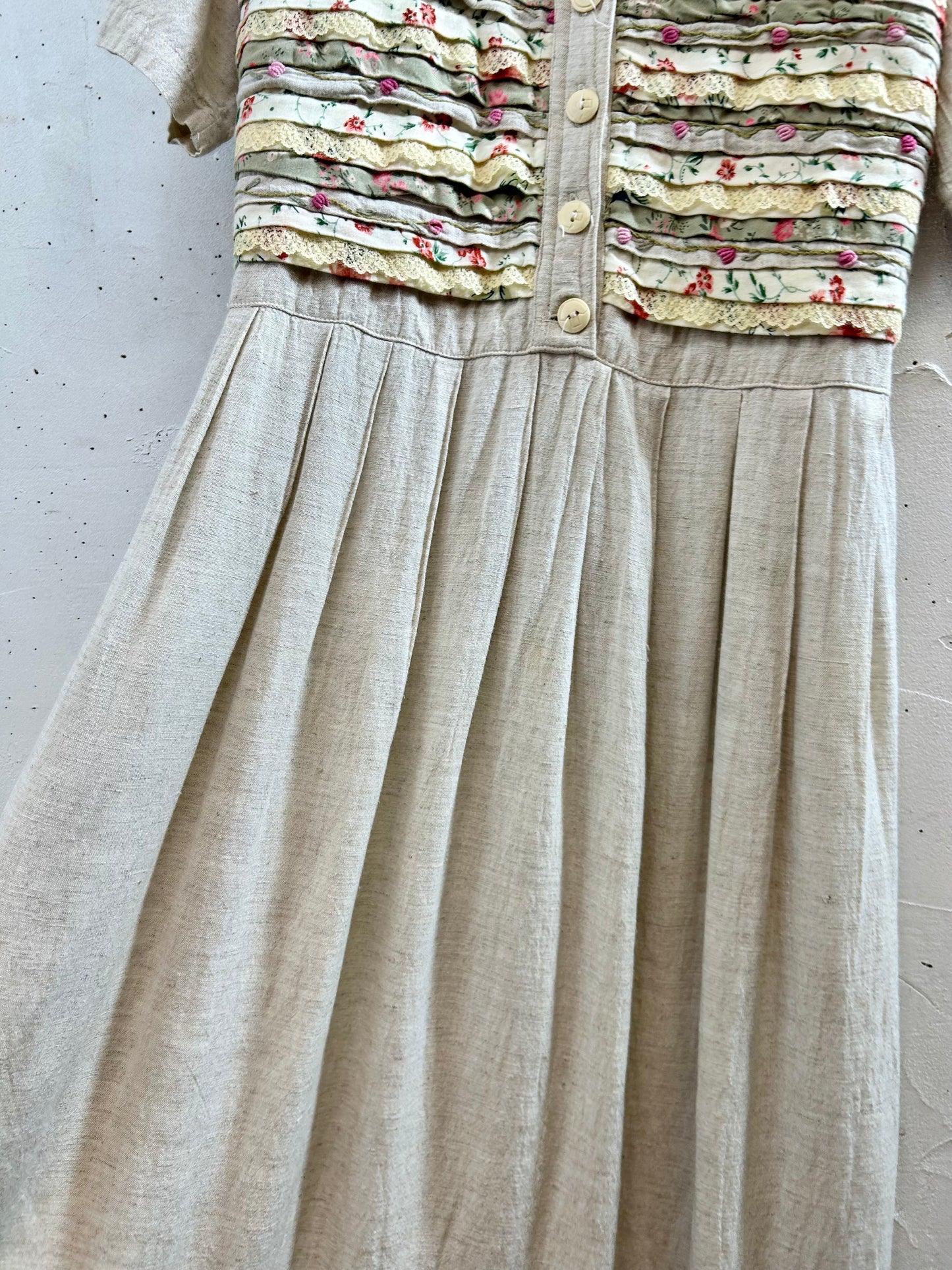 Vintage Indian Rayon Dress [E30139]