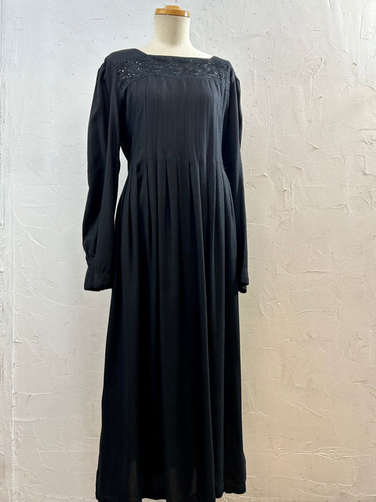 Vintage Indian Rayon Dress [J28619]