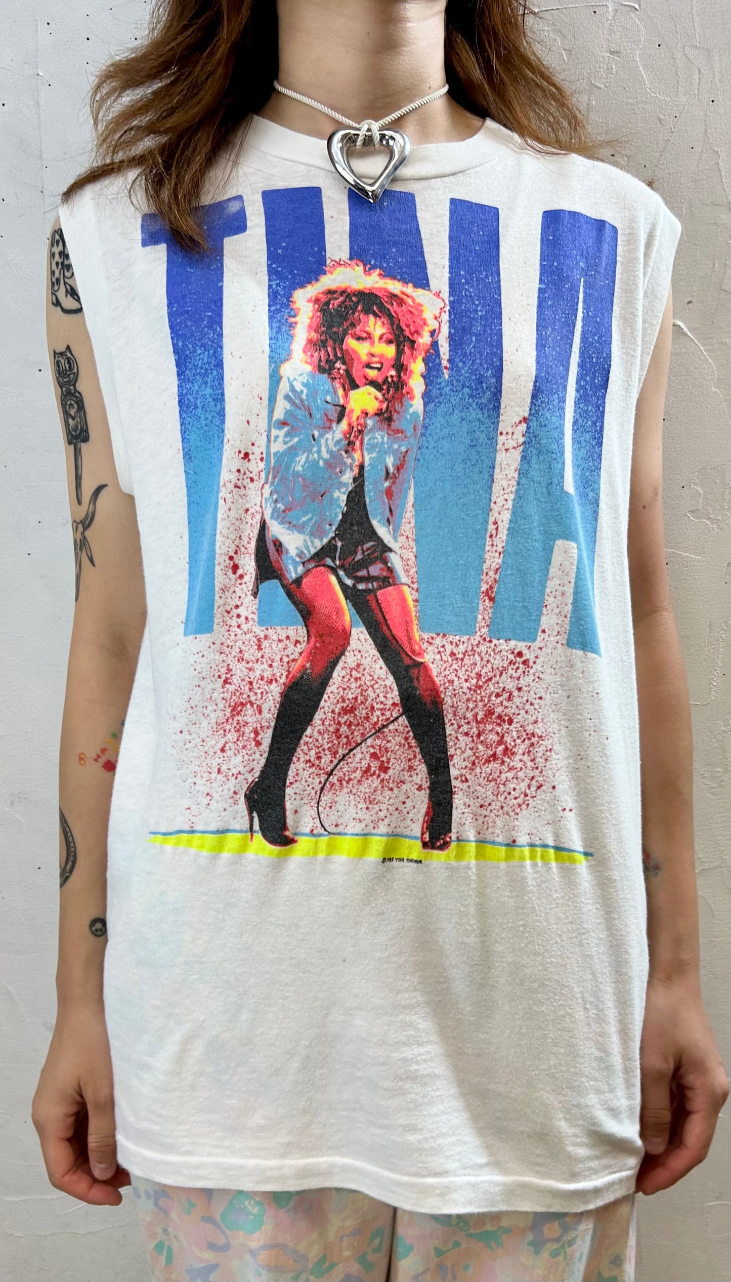 '80s Vintage T-Shirt MADE IN USA 〜TINA TURNER〜 [G27864]