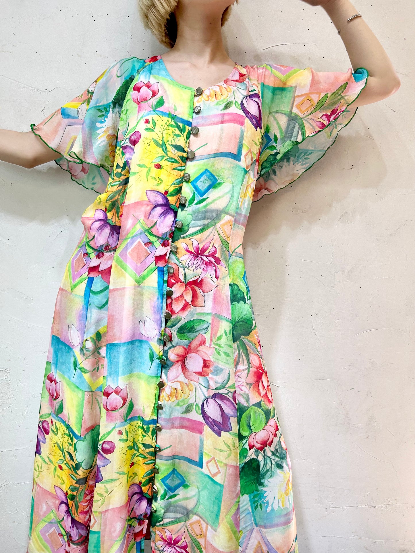 Vintage Viscose Dress [E27094]