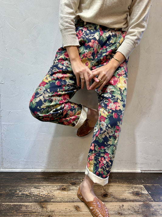 Vintage Flower Pants MADE IN USA [K25349]