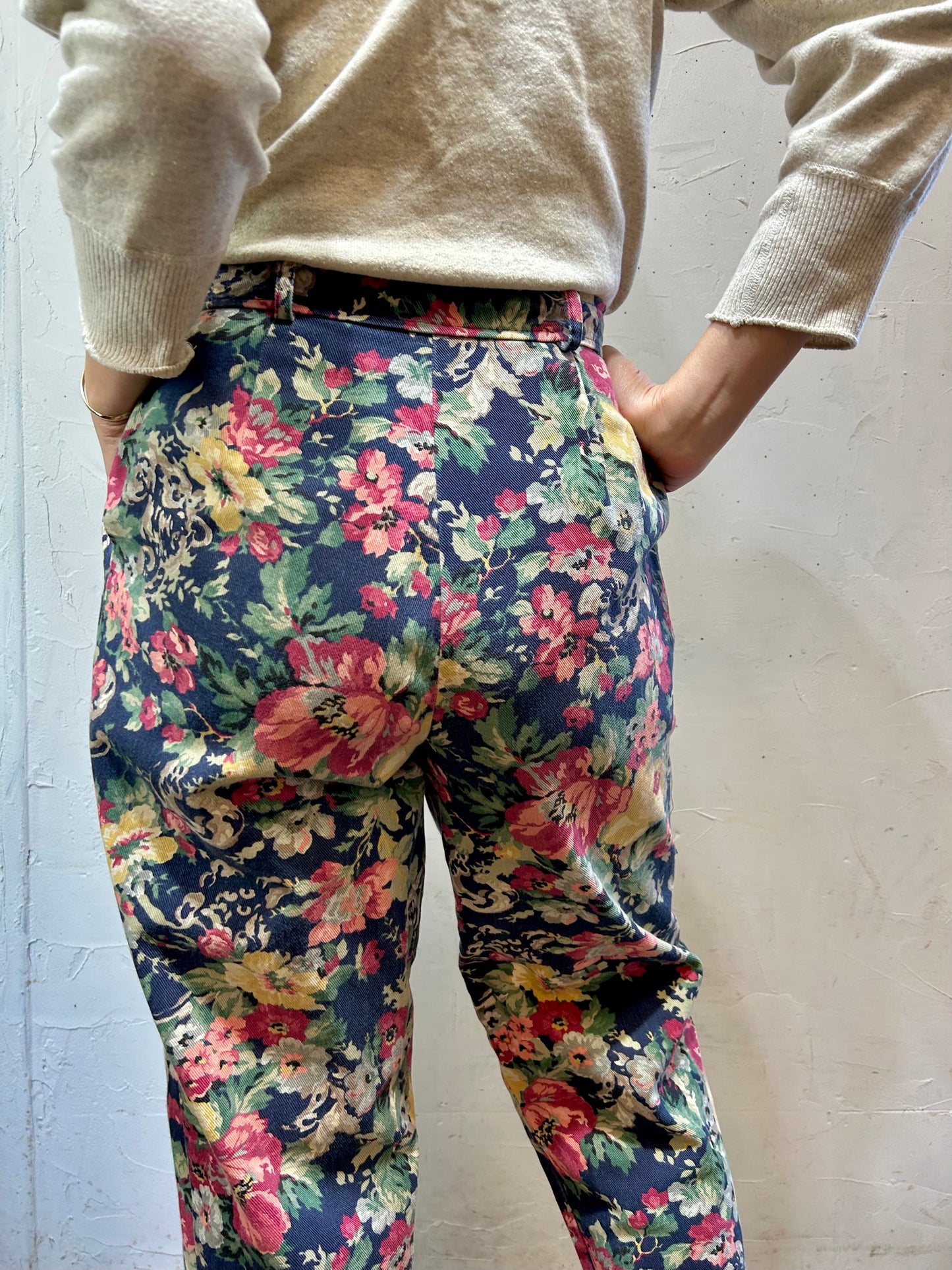 Vintage Flower Pants MADE IN USA [K25349]