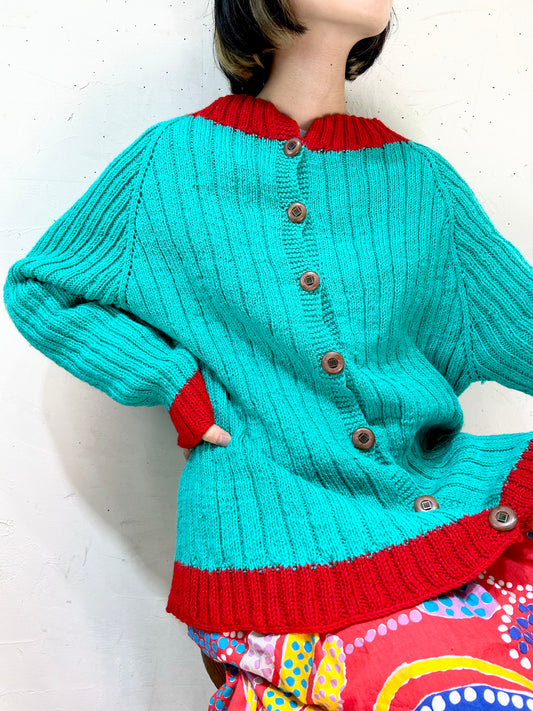 Vintage Knit Cardigan [J25305]