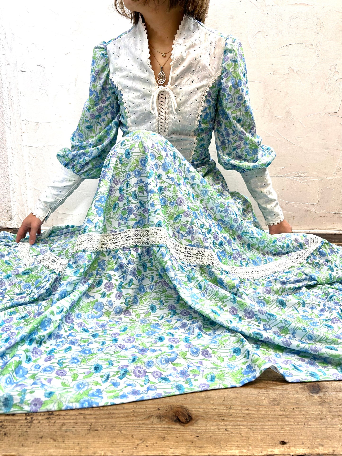 '70s Vintage Dress [L29064]