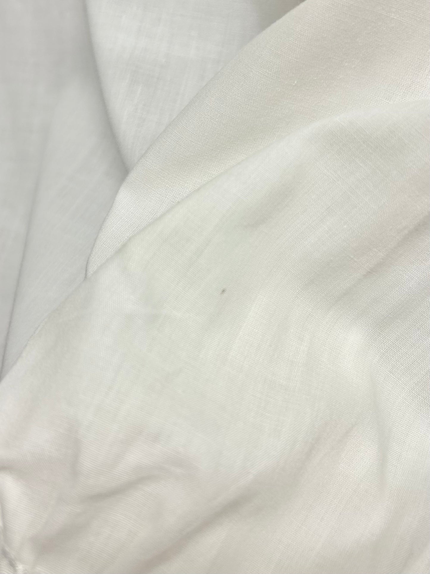 Vintage White Blouse MADE lN USA [E30136]