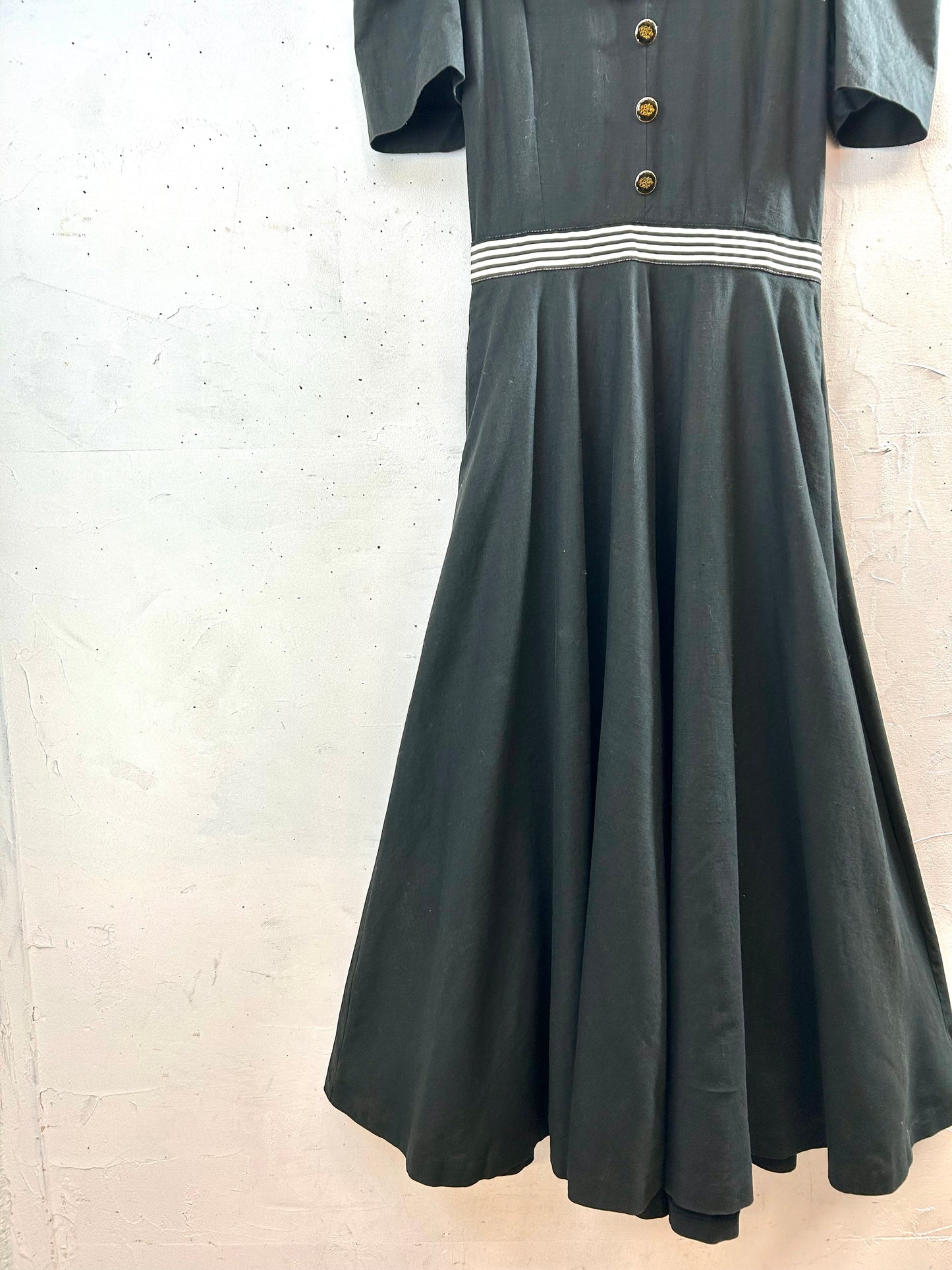 Vintage Sailor Collar Dress MADE IN USA [B29500]