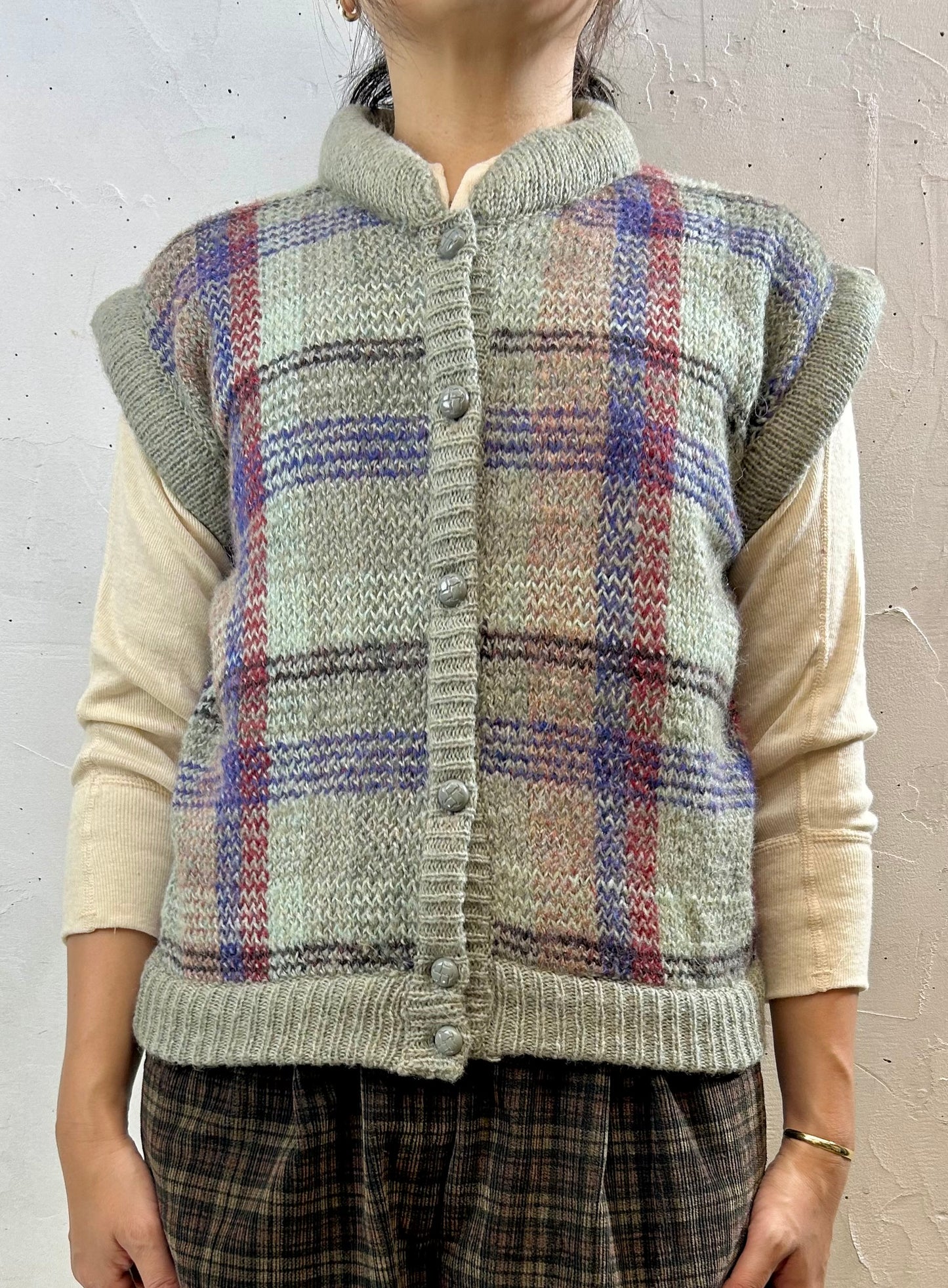 Vintage Knit Vest [I28408]