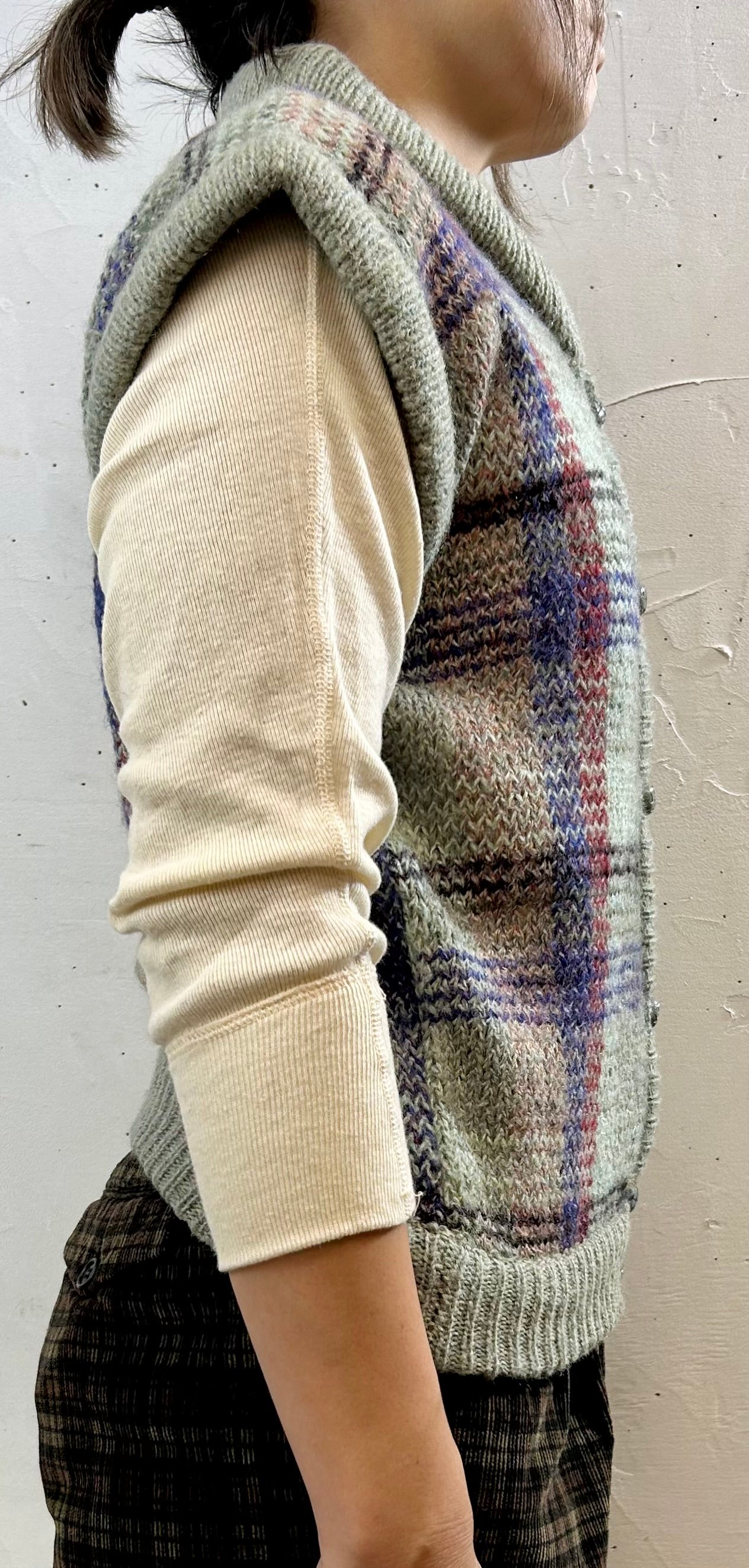 Vintage Knit Vest [I28408]