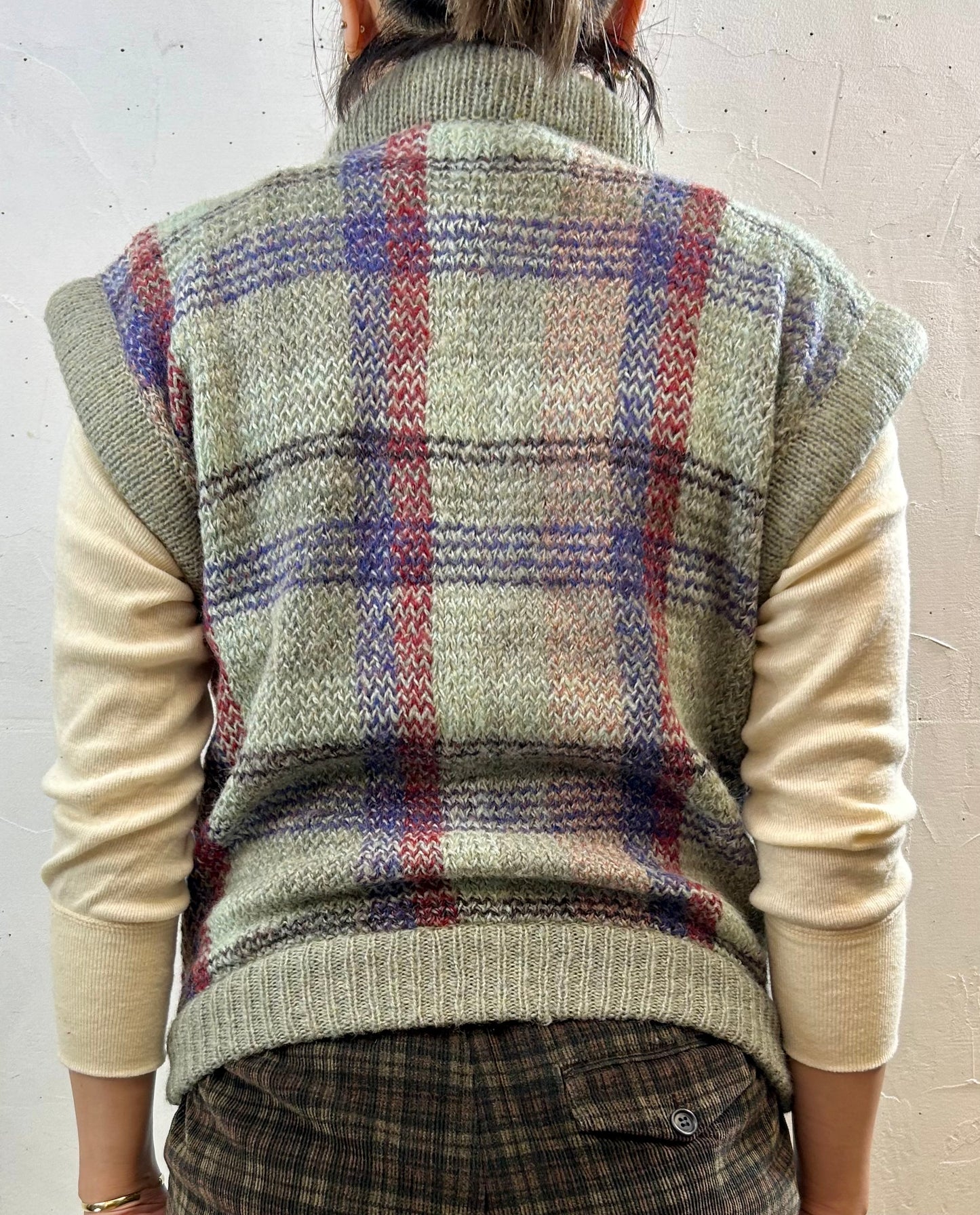 Vintage Knit Vest [I28408]