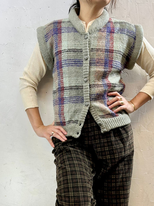 Vintage Knit Vest [I28408]