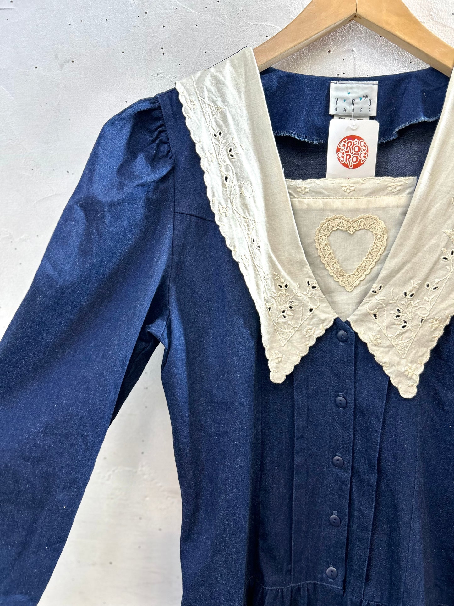 Vintage denim Dress MADE IN USA [H28203]