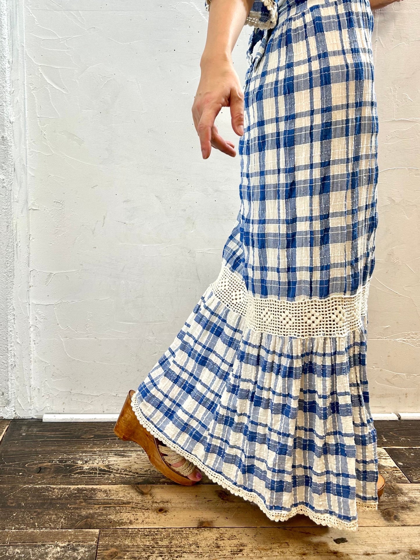 Vintage Plaid Dress [H28137]
