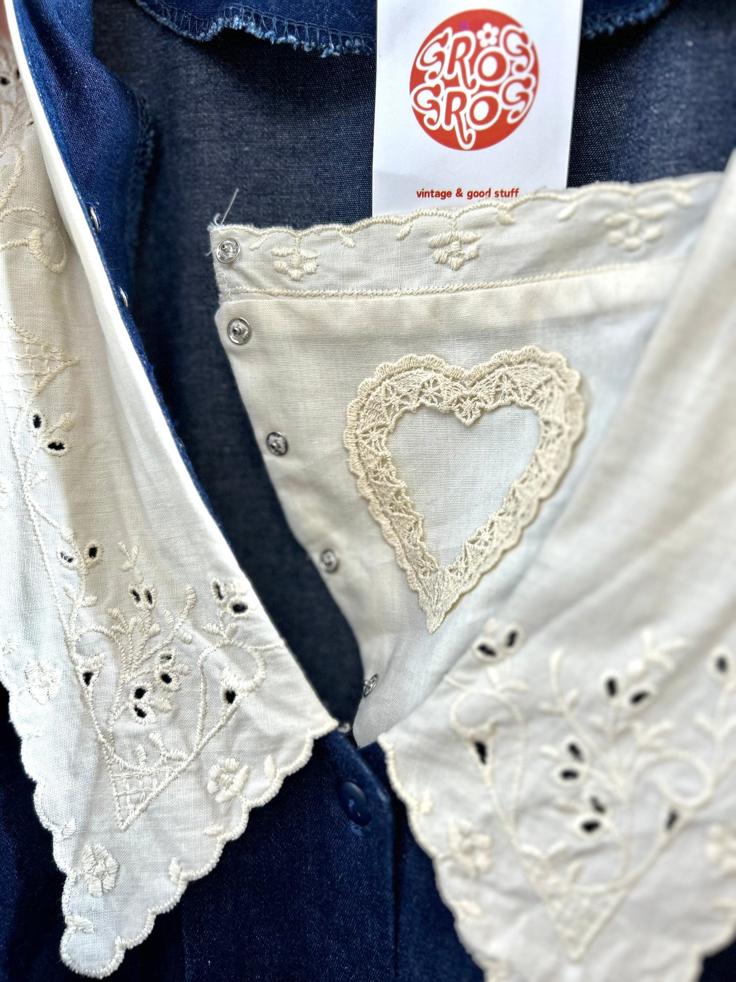 Vintage denim Dress MADE IN USA [H28203]