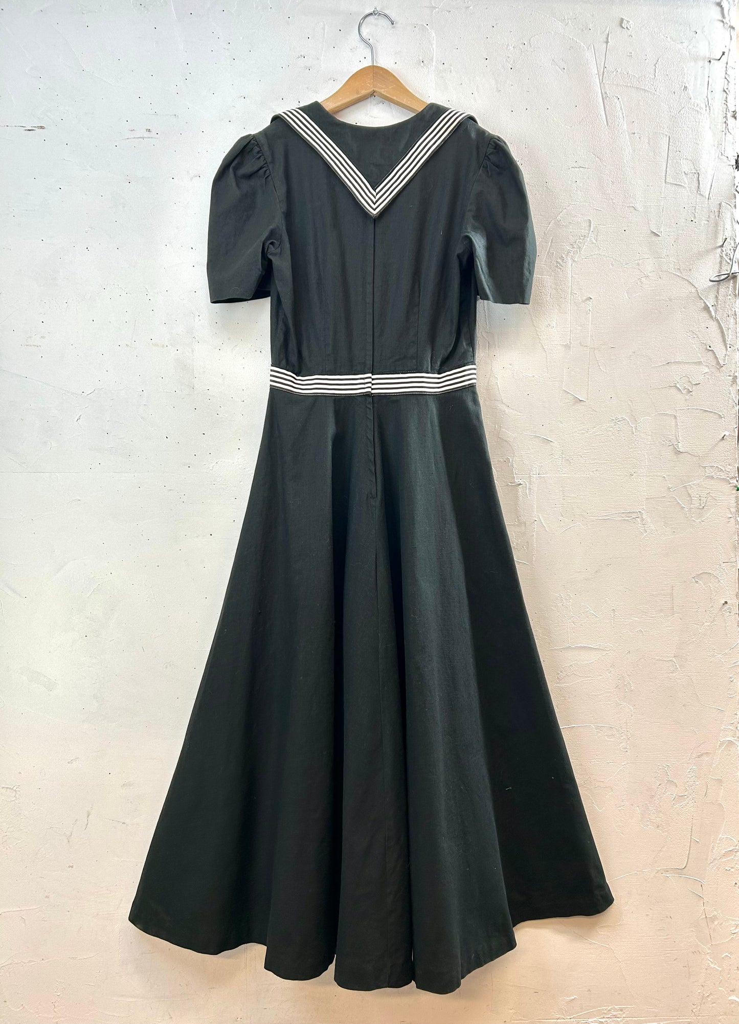 Vintage Sailor Collar Dress MADE IN USA [B29500]