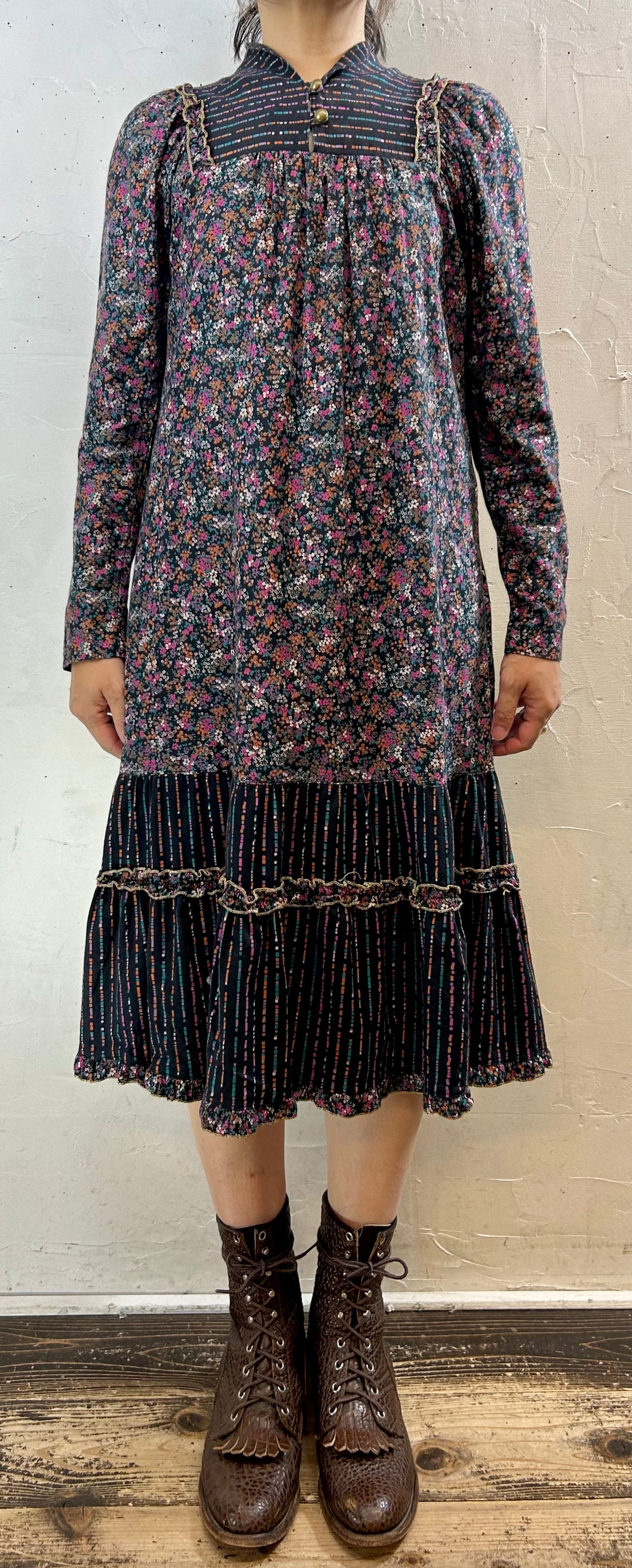 ’70s Vintage Dress [I28410]