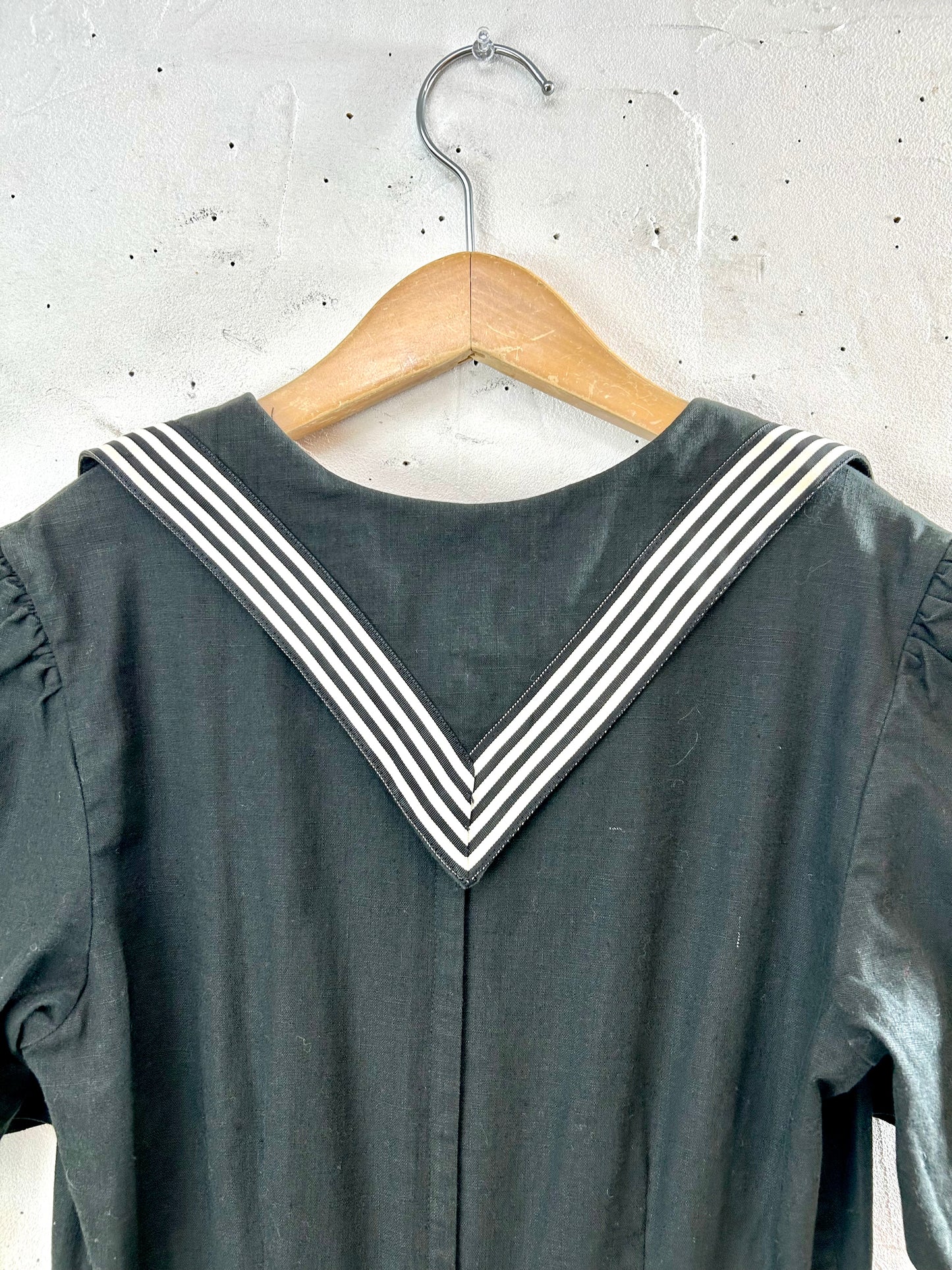 Vintage Sailor Collar Dress MADE IN USA [B29500]