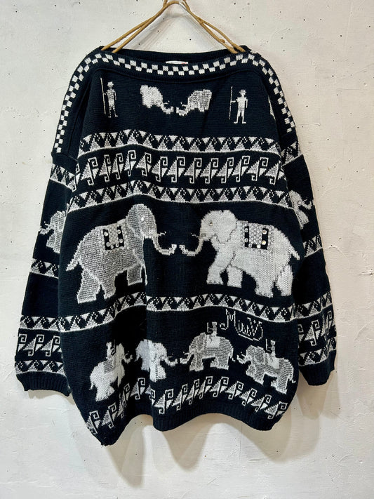 Vintage Knit Sweater MADE IN FRANCE [K25347]