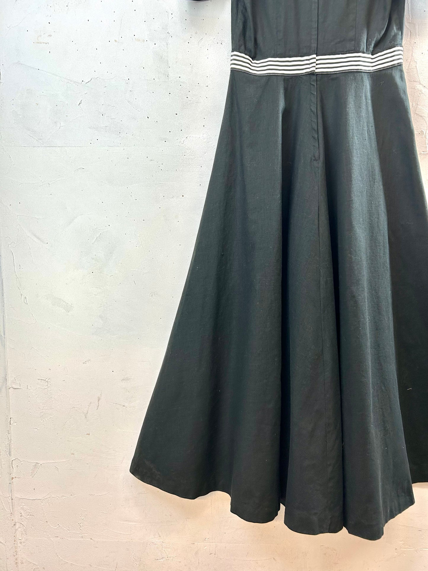 Vintage Sailor Collar Dress MADE IN USA [B29500]