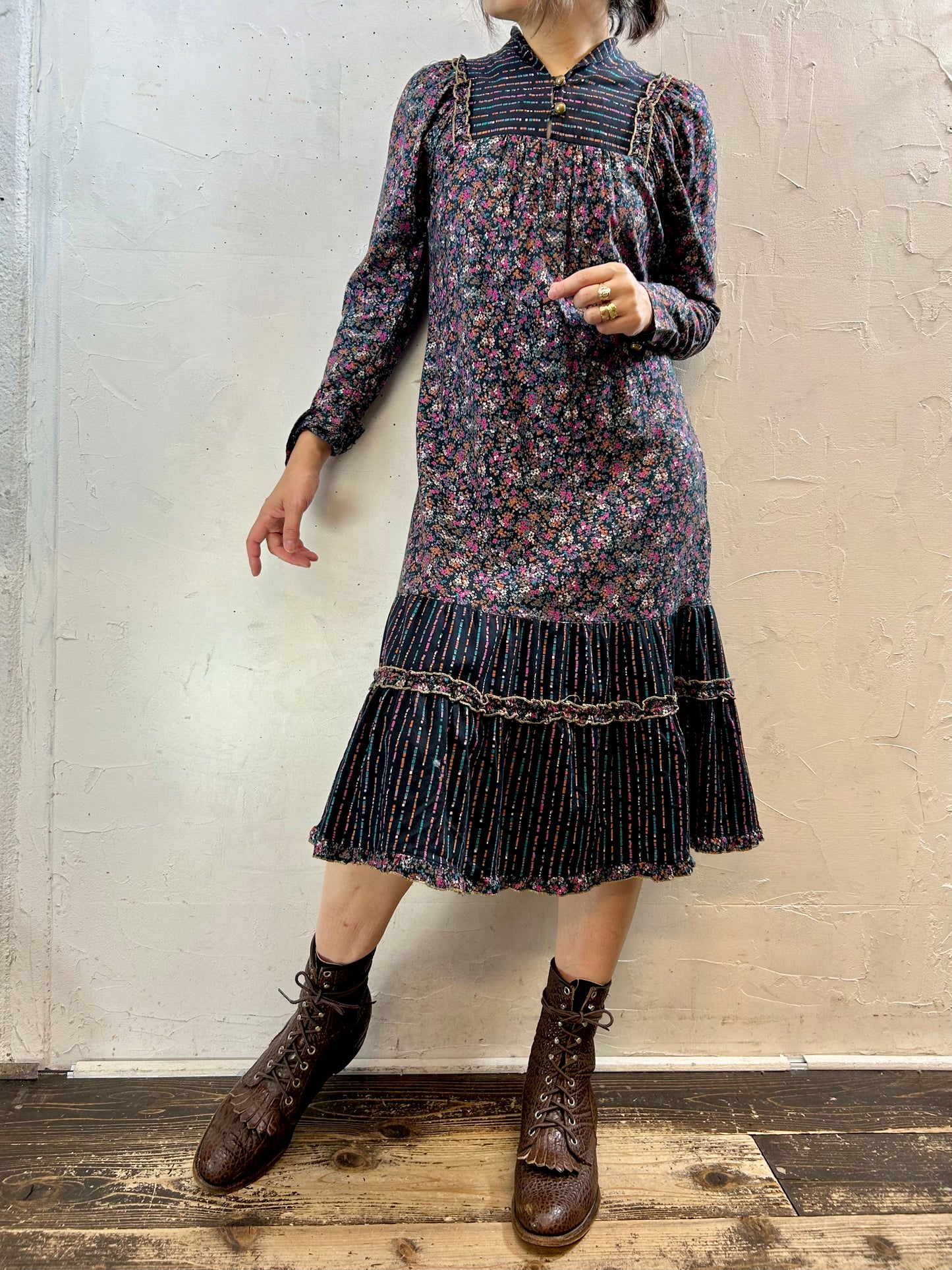 ’70s Vintage Dress [I28410]