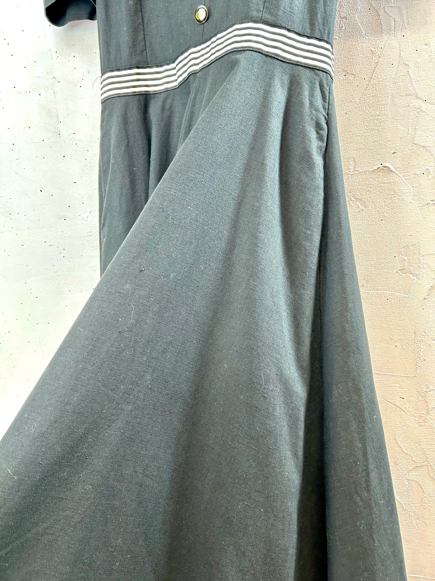 Vintage Sailor Collar Dress MADE IN USA [B29500]