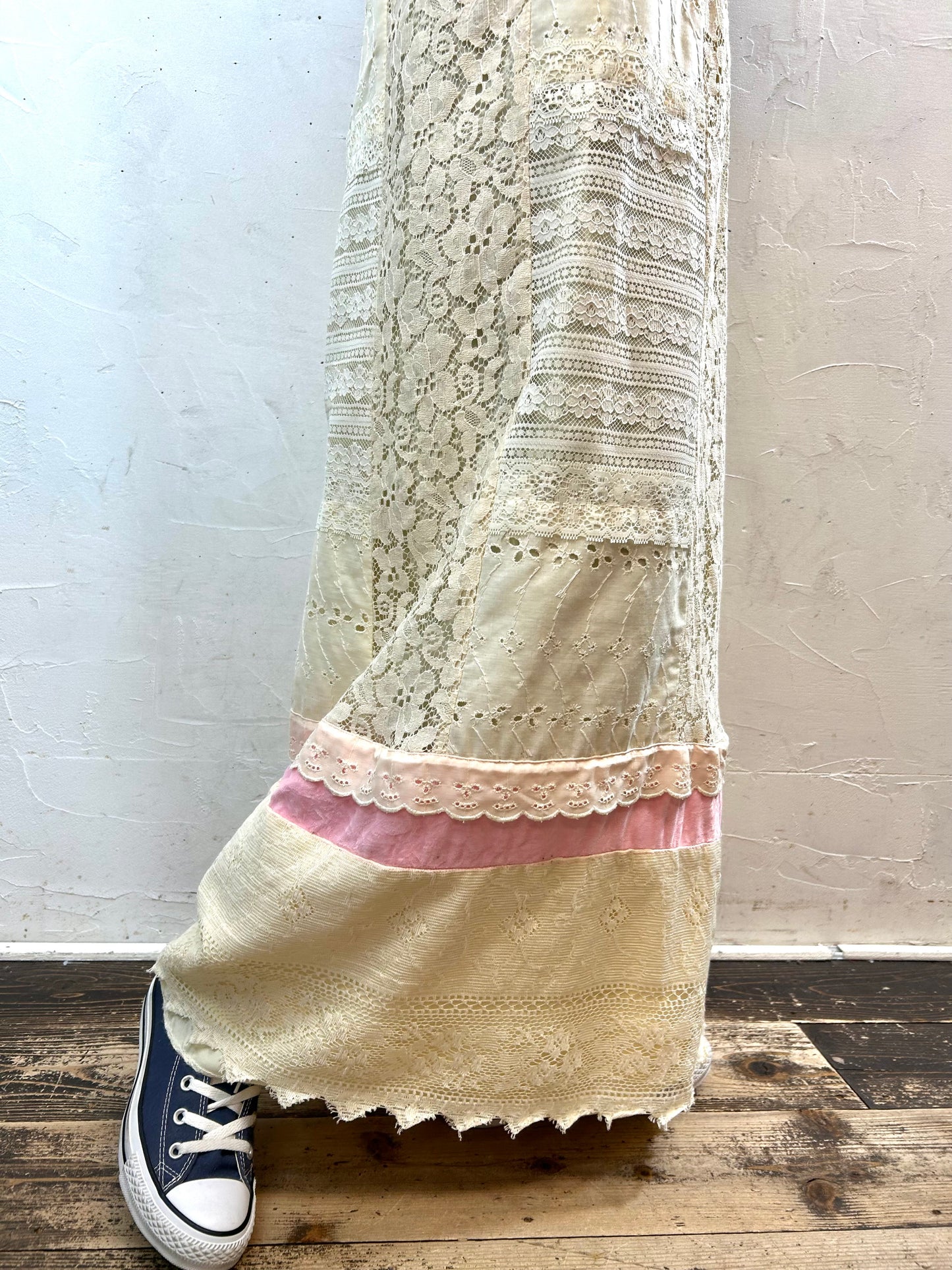 ’70s Vintage Patchwork Skirt [L29066]