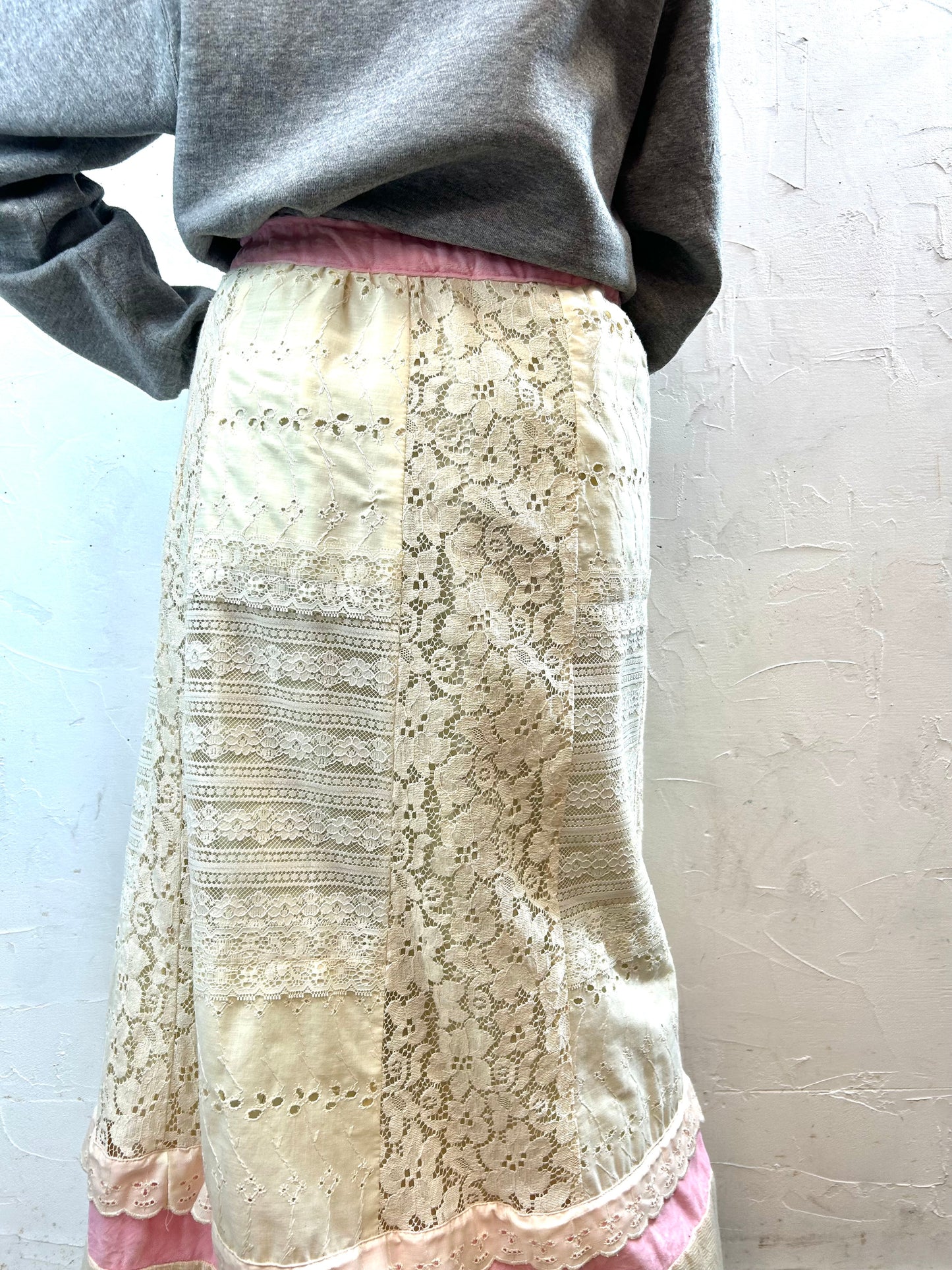 ’70s Vintage Patchwork Skirt [L29066]