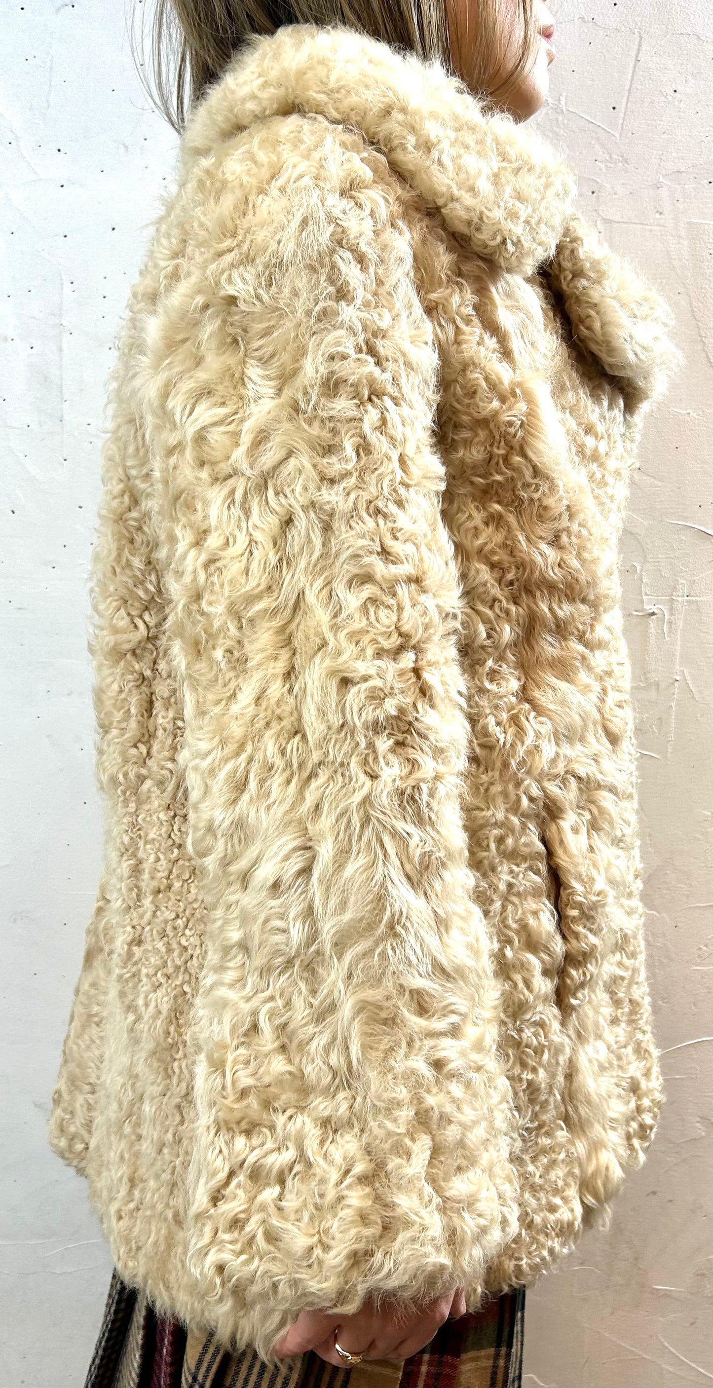 Vintage Poodle Fur Coat  [K29063]