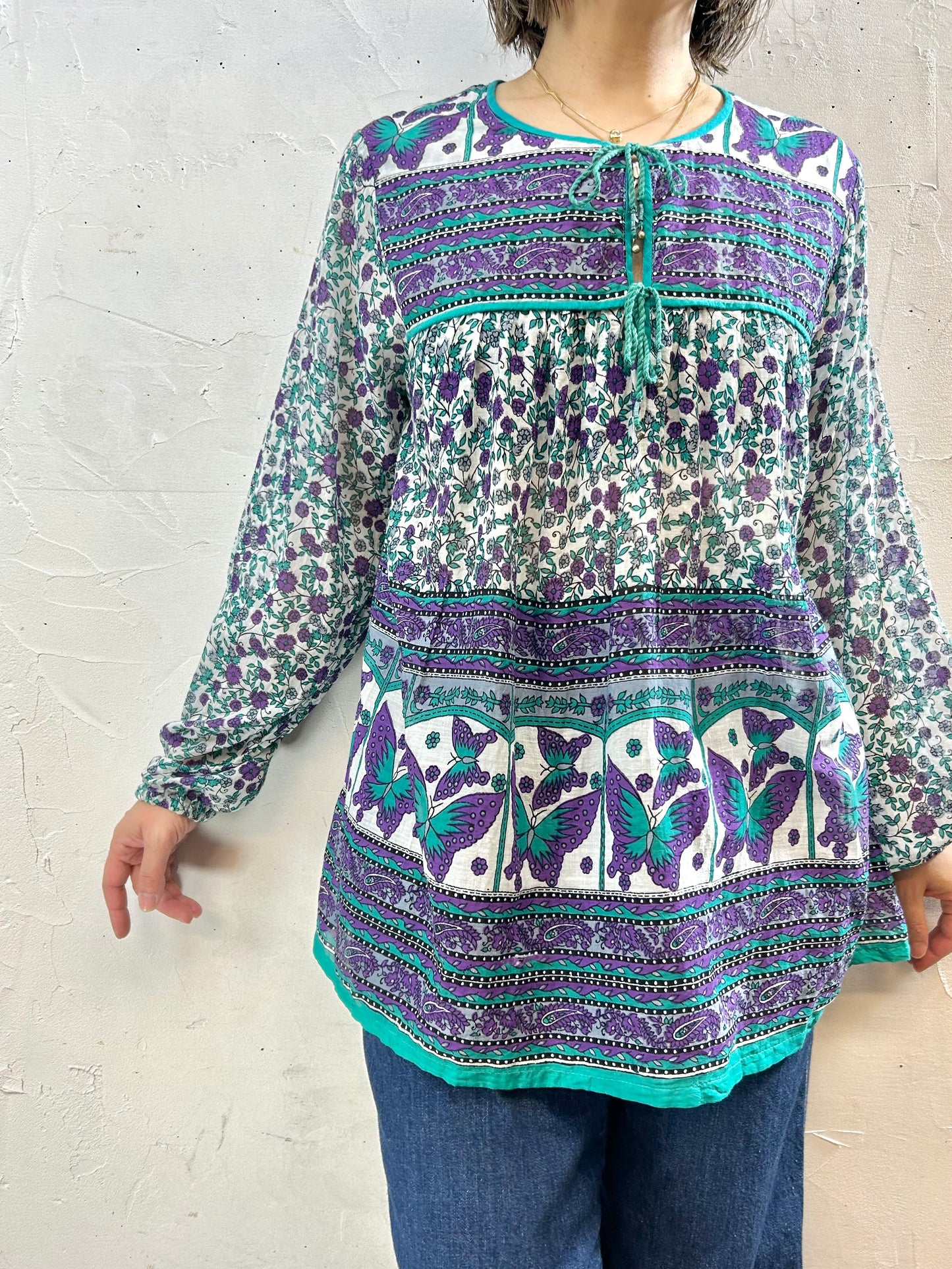 Vintage Indian Cotton Tunic [F27720]