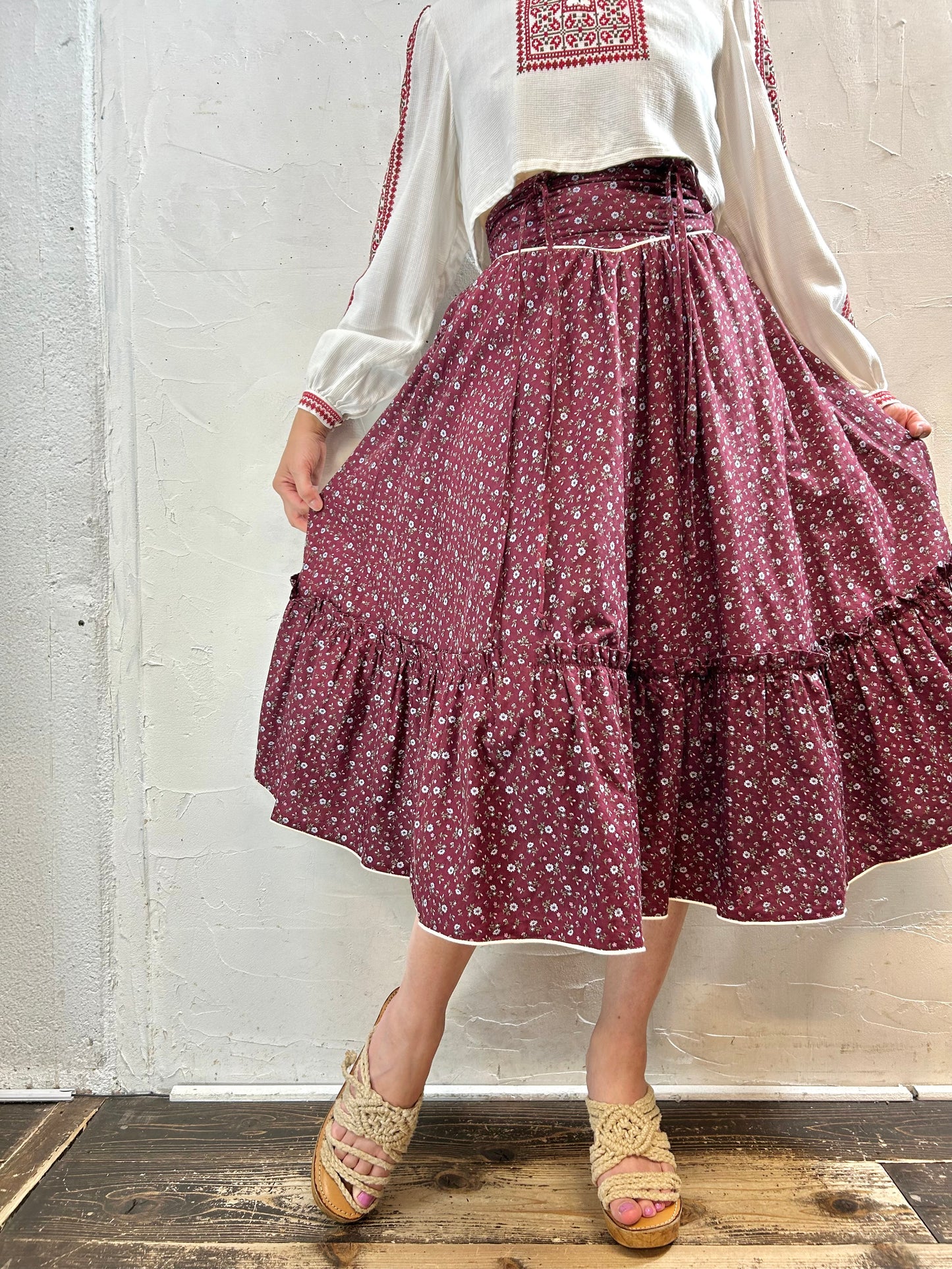 '70s Vintage Skirt 〜GUNNIES〜 [G28013]