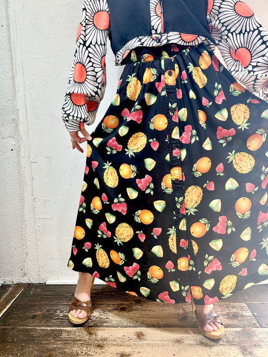 Vintage Fruits Skirt [H24836]