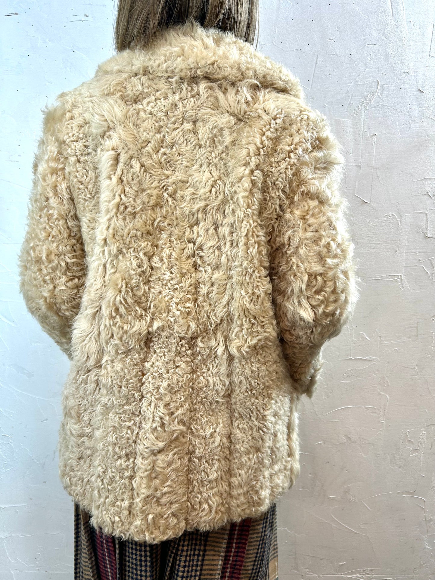 Vintage Poodle Fur Coat  [K29063]